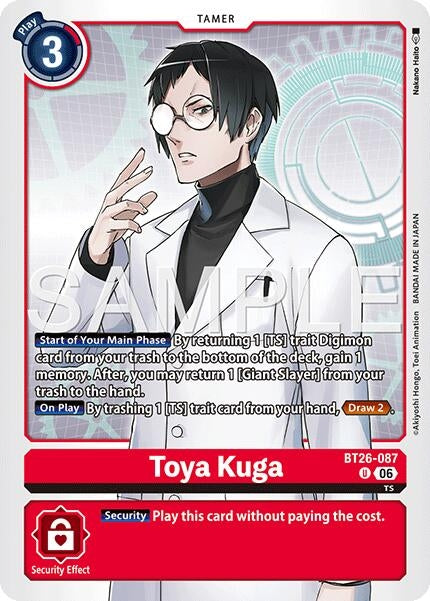 Image for Toya Kuga (BT26-087 U) (Timeless Bonds) (BT-26) - Digimon Card Game