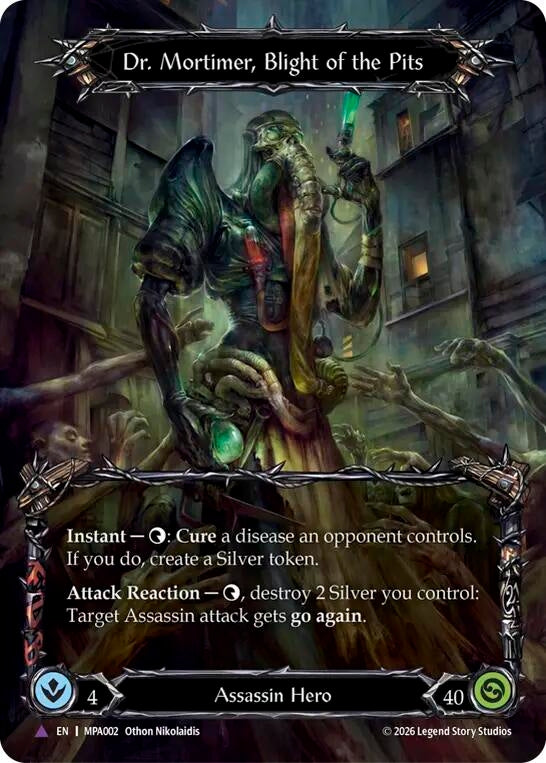 Image for Dr. Mortimer, Blight of the Pits (Marvel) (MPA002) (Mastery Pack Assassin) (MPA) - Flesh and Blood TCG