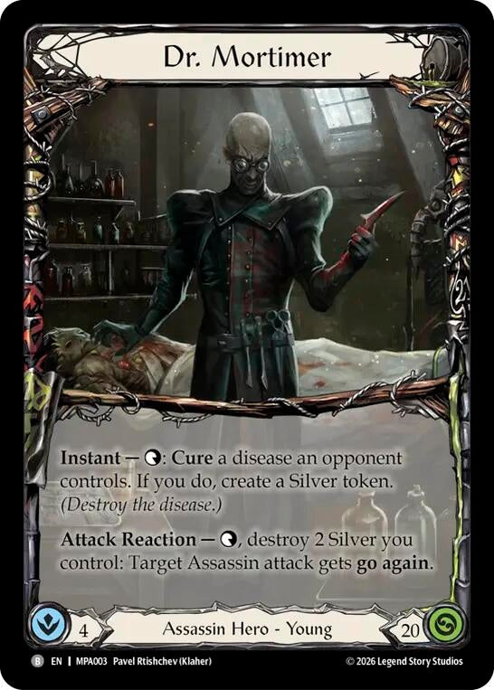 Image for Dr. Mortimer (MPA003) (Mastery Pack Assassin) (MPA) - Flesh and Blood TCG