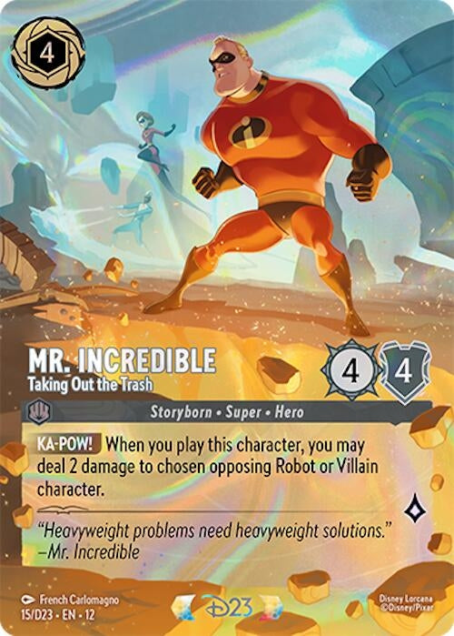 Image for Mr. Incredible - Taking Out the Trash (15) (D23 Promos) (D23) - Disney Lorcana