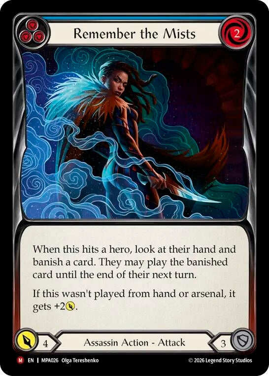 Image for Remember the Mists (MPA026) (Mastery Pack Assassin) (MPA) - Flesh and Blood TCG