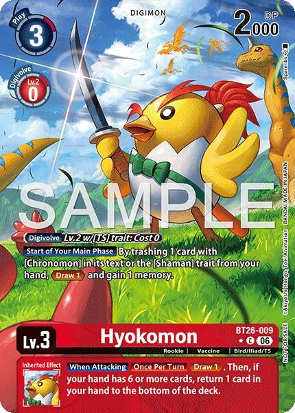 Image for Hyokomon (Alternate Art) (BT26-009 C) (Timeless Bonds) (BT-26) - Digimon Card Game