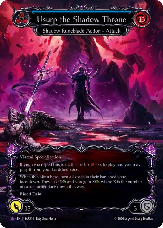 Image for Usurp the Shadow Throne (Marvel) (IAR110) (Usurp the Shadow Throne) (IAR) - Flesh and Blood TCG