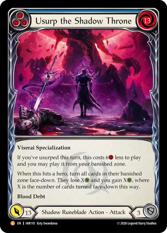 Image for Usurp the Shadow Throne (IAR110) (Usurp the Shadow Throne) (IAR) - Flesh and Blood TCG