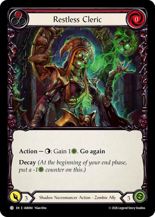 Image for Restless Cleric (IAR084) (Usurp the Shadow Throne) (IAR) - Flesh and Blood TCG
