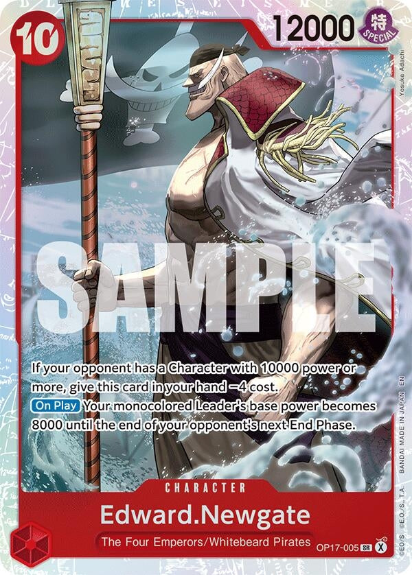 Image for Edward.Newgate (005) (OP17-005) (The World's Strongest Warriors) (OP17) - One Piece Card Game