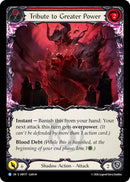 Image for Tribute to Greater Power (IAR177) (Usurp the Shadow Throne) (IAR) - Flesh and Blood TCG