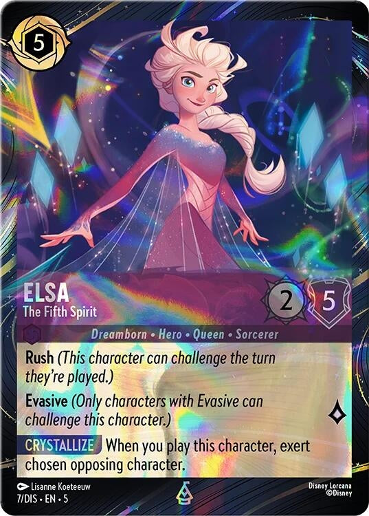 Image for Elsa - The Fifth Spirit (Magical Places Promo) (7) (Disney Lorcana Promo Cards) (DLPC) - Disney Lorcana