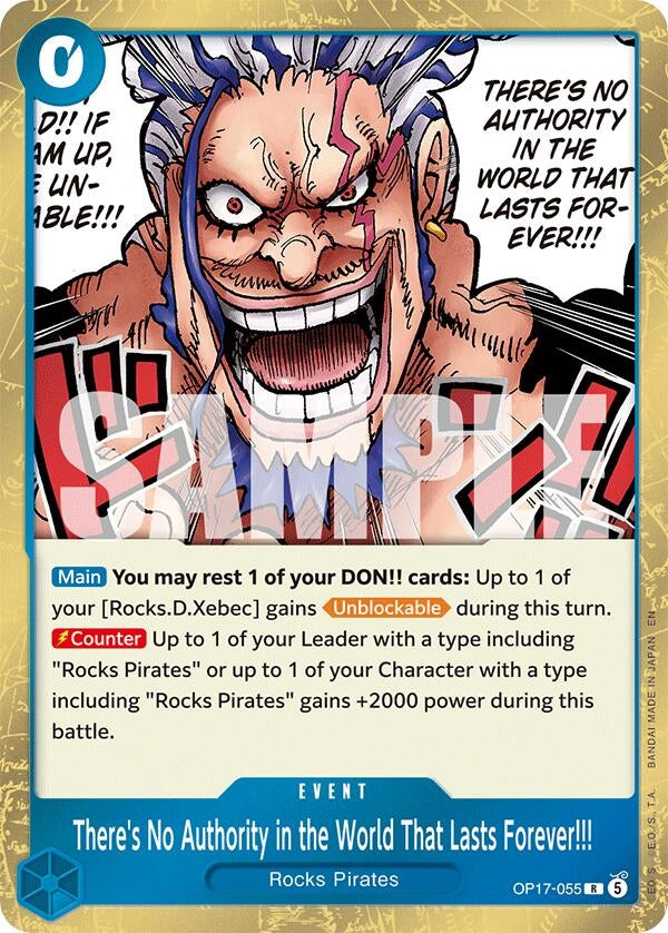 There's No Authority in the World That Lasts Forever!!! (OP17-055) (The World's Strongest Warriors) (OP17)
