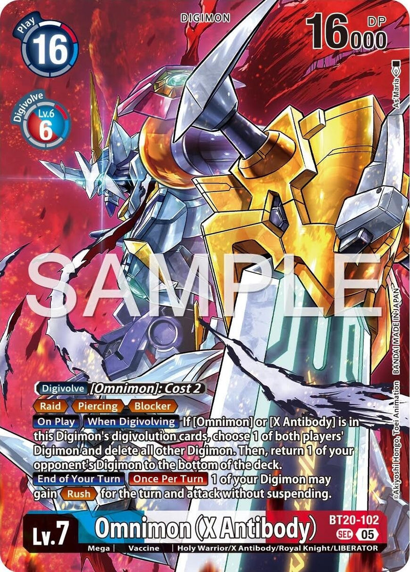 Image for Omnimon (X Antibody) (Tamer's Selection Box Ver. X Antibody) (BT20-102 SEC) (Digimon Promotion Cards) (D-PR) - Digimon Card Game