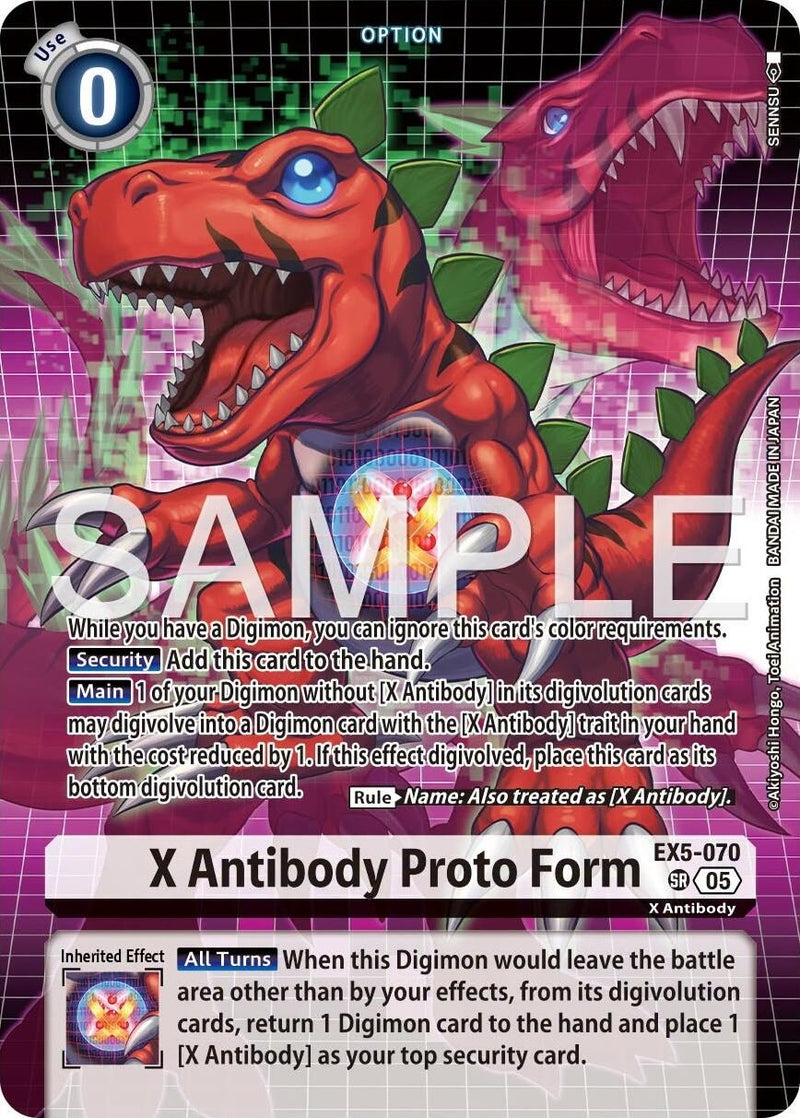 Image for X Antibody Proto Form (Tamer's Selection Box Ver. X Antibody) (EX5-070 SR) (Digimon Promotion Cards) (D-PR) - Digimon Card Game