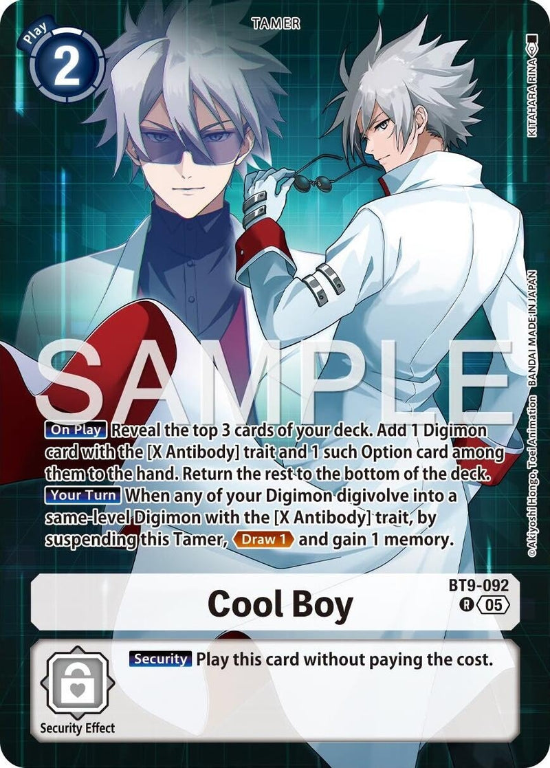 Image for Cool Boy (Tamer's Selection Box Ver. X Antibody) (BT9-092 R) (Digimon Promotion Cards) (D-PR) - Digimon Card Game