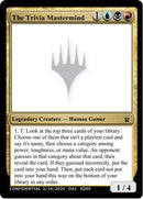 Image for The Trivia Mastermind (Un-Known Event Playtest Cards) (UNK) - Magic: The Gathering