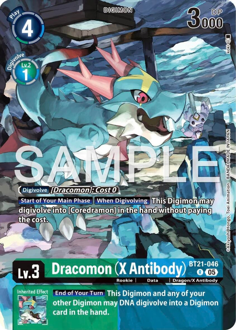 Image for Dracomon (X Antibody) (Tamer's Selection Box Ver. X Antibody) (BT21-046 R) (Digimon Promotion Cards) (D-PR) - Digimon Card Game
