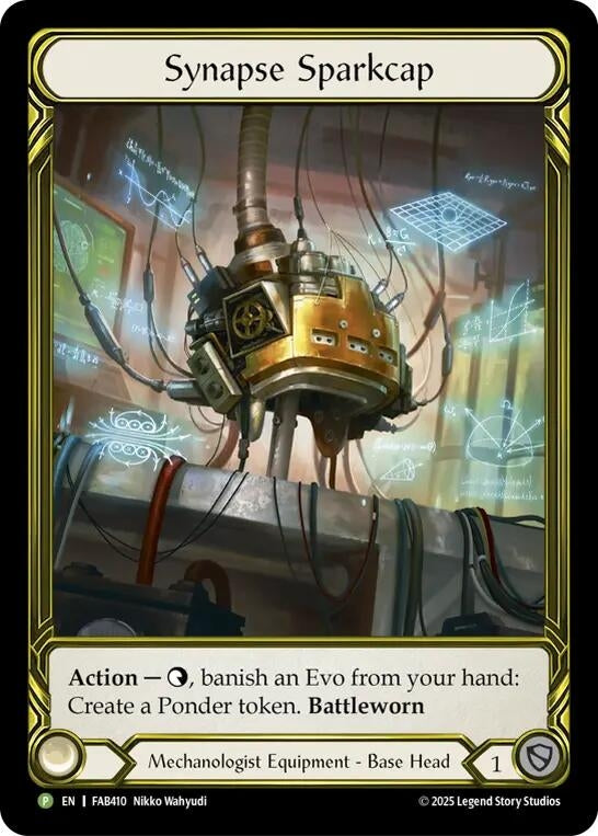 Image for Synapse Sparkcap (Golden) - FAB410 (FAB410) (Flesh and Blood: Promo Cards) (PR) - Flesh and Blood TCG