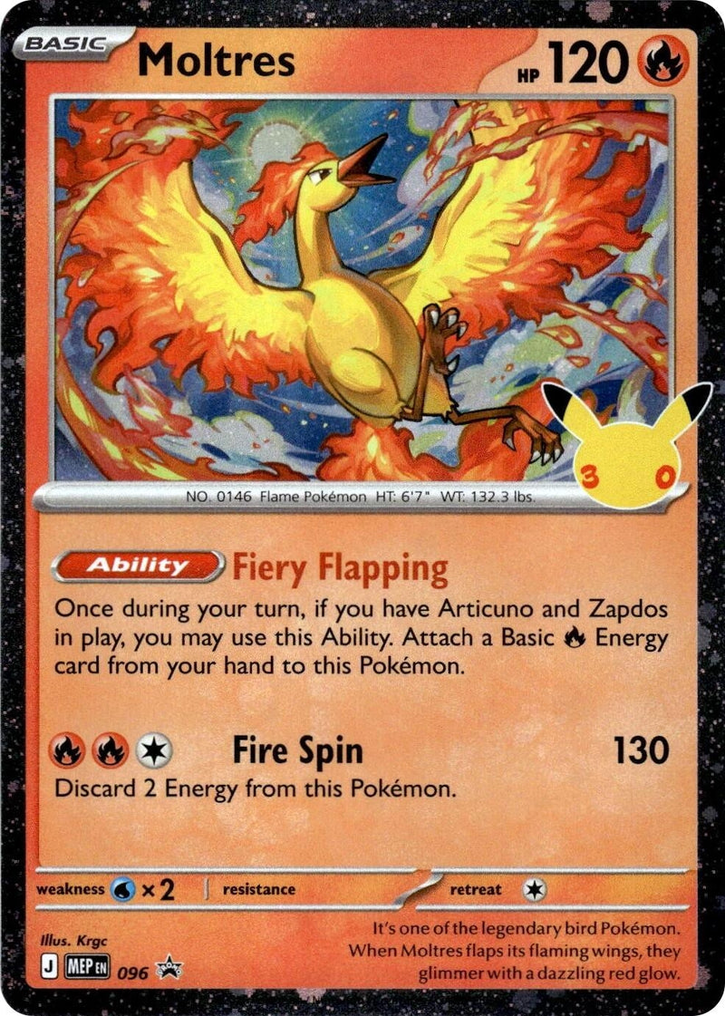 Image for Moltres - 096 (30th Celebration) (096) (ME: Mega Evolution Promo) (MEP) - Pokemon