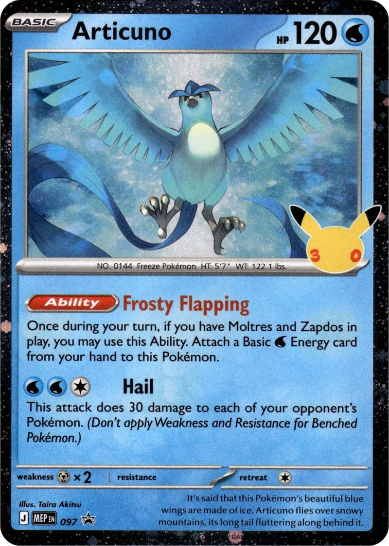 Image for Articuno - 097 (30th Celebration) (097) (ME: Mega Evolution Promo) (MEP) - Pokemon