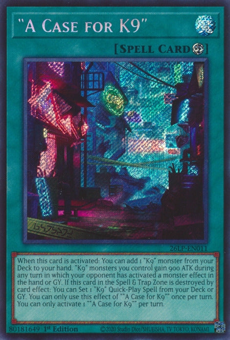 Image for "A Case for K9" (Secret Rare) (26LP-EN011) (Limited Pack World Championship 2026) (26LP) - YuGiOh