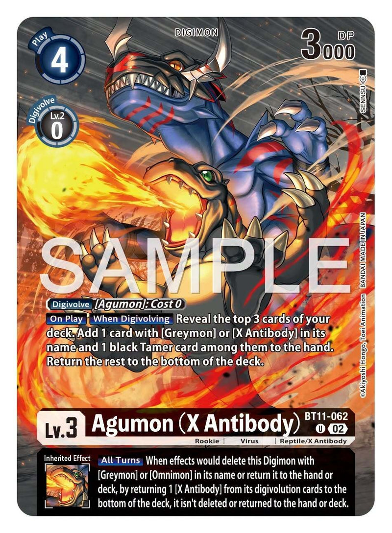 Image for Agumon (X Antibody) (Tamer's Selection Box Ver. X Antibody) (BT11-062 U) (Digimon Promotion Cards) (D-PR) - Digimon Card Game