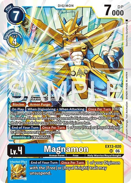 Image for Magnamon (EX13-020 SR) (Chivalrous XIII) (EX-13) - Digimon Card Game