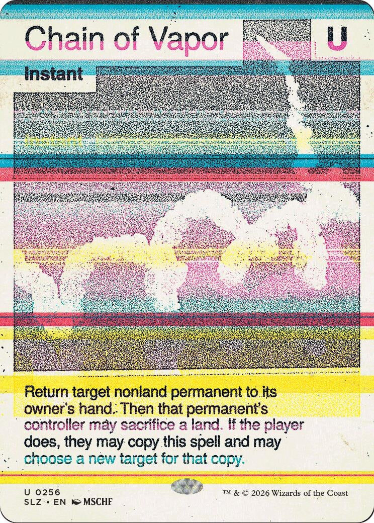 Image for Chain of Vapor (0256) (256) (Secret Lair x MSCHF: The Zeta Set) (SLZ) - Magic: The Gathering