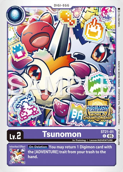 Image for Tsunomon (World Championship 26-27 Store Championships Season 2 Top 16) (ST21-01 C) (Starter Deck 21: Hero of Hope) (ST-21) - Digimon Card Game
