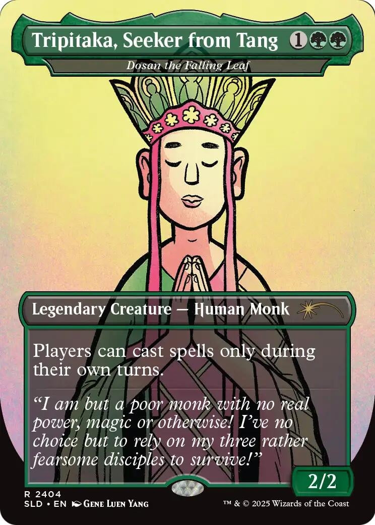 Image for Tripitaka, Seeker from Tang - Dosan the Falling Leaf (2404) (Secret Lair Drop Series) (SLD) - Magic: The Gathering