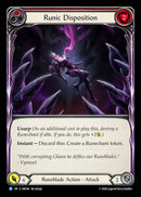 Image for Runic Disposition (Red) (IAR146) (Usurp the Shadow Throne) (IAR) - Flesh and Blood TCG