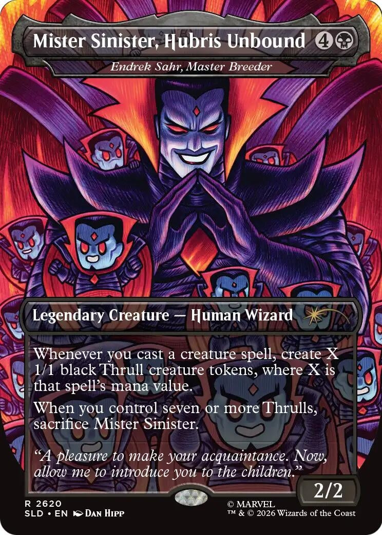 Image for Mister Sinister, Hubris Unbound - Endrek Sahr, Master Breeder (2620) (Secret Lair Drop Series) (SLD) - Magic: The Gathering