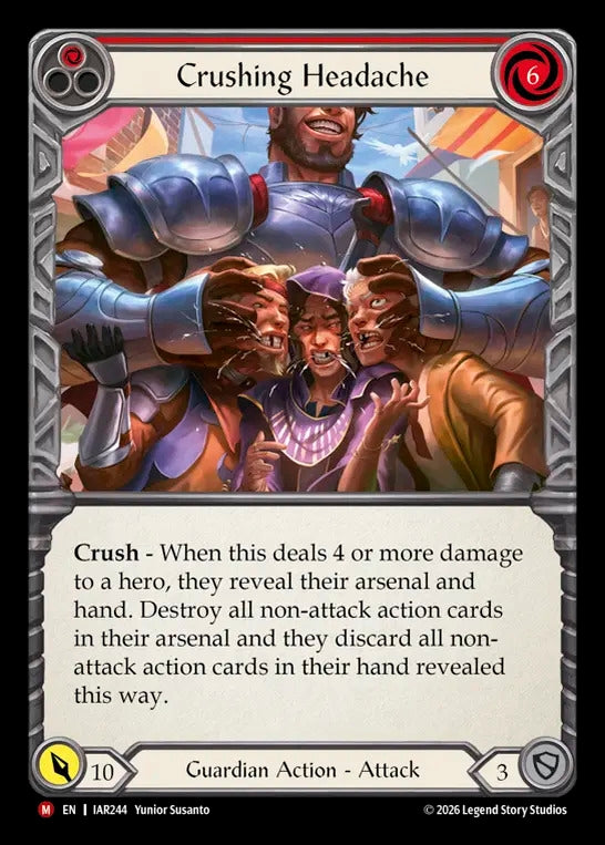 Image for Crushing Headache (IAR244) (Usurp the Shadow Throne) (IAR) - Flesh and Blood TCG