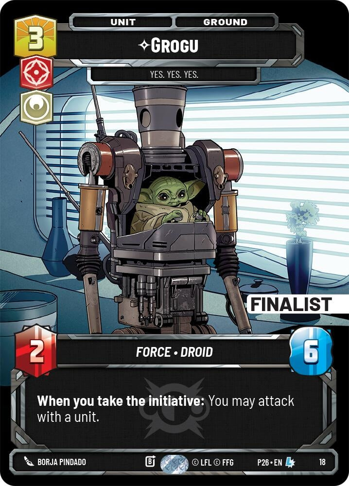 Image for Grogu -  Yes. Yes. Yes. (Finalist) (16) (Sector and Regional Promos: Season 2) (P26) - Star Wars: Unlimited
