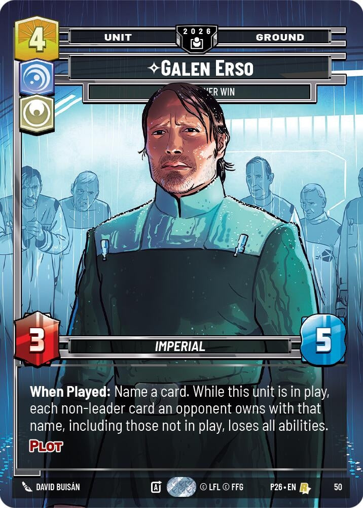 Image for Galen Erso - You'll Never Win (50) (Sector and Regional Promos: Season 2) (P26) - Star Wars: Unlimited