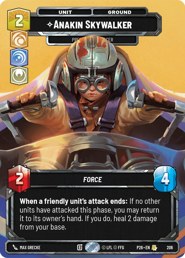 Image for Anakin Skywalker - Prescient Podracer (206) (Sector and Regional Promos: Season 2) (P26) - Star Wars: Unlimited