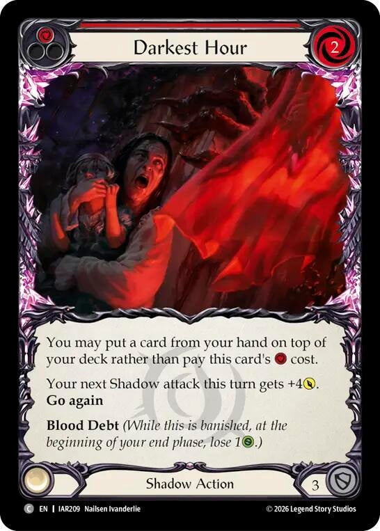 Image for Darkest Hour (Red) (IAR209) (Usurp the Shadow Throne) (IAR) - Flesh and Blood TCG