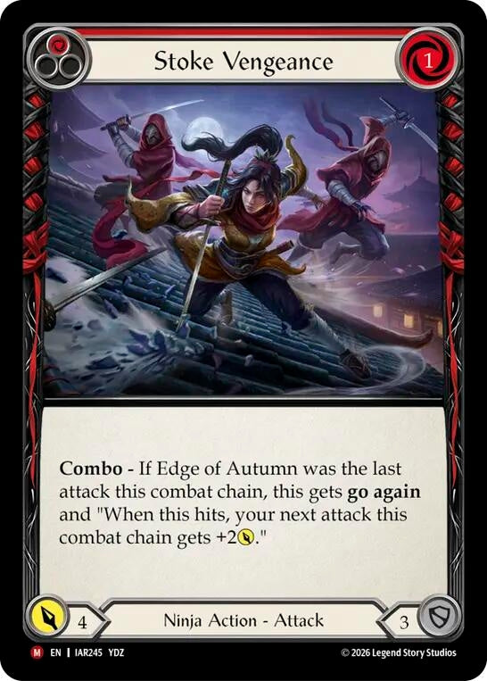 Image for Stoke Vengeance (IAR245) (Usurp the Shadow Throne) (IAR) - Flesh and Blood TCG