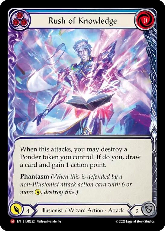 Image for Rush of Knowledge (IAR252) (Usurp the Shadow Throne) (IAR) - Flesh and Blood TCG