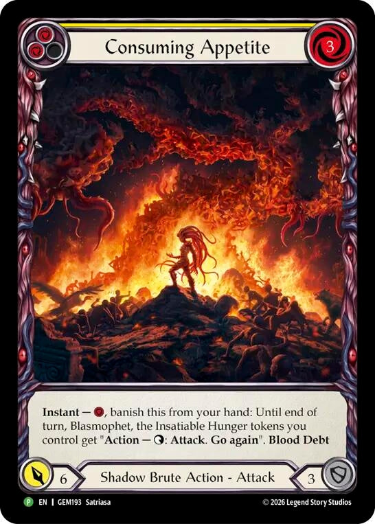 Image for Consuming Appetite (GEM193) (GEM Pack 6) (GEM) - Flesh and Blood TCG