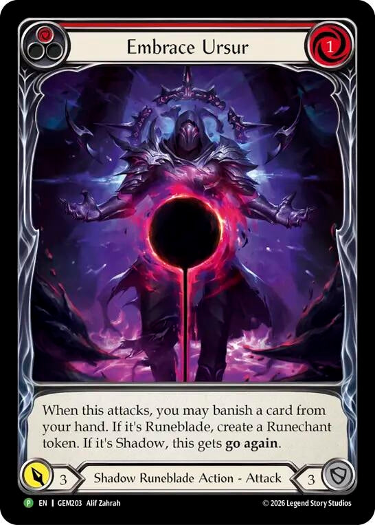 Image for Embrace Ursur (GEM203) (GEM Pack 6) (GEM) - Flesh and Blood TCG