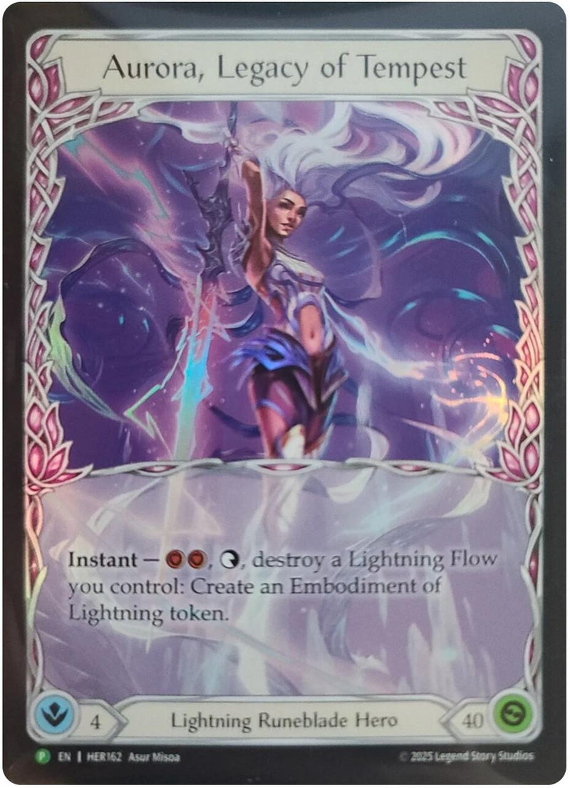 Image for Aurora, Legacy of Tempest - HER162 (HER162) (Flesh and Blood: Promo Cards) (PR) - Flesh and Blood TCG