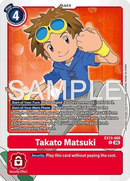 Image for Takato Matsuki (EX13-068 U) (Chivalrous XIII) (EX-13) - Digimon Card Game