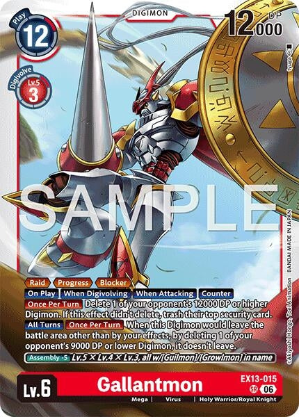Image for Gallantmon (EX13-015 SR) (Chivalrous XIII) (EX-13) - Digimon Card Game