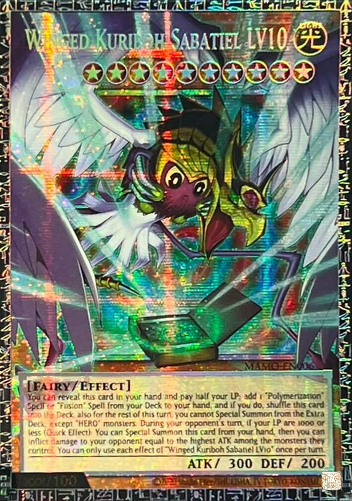 Image for Winged Kuriboh Sabatiel LV10 (GMR) (MAMO-EN006) (Magnificent Monsters) (MAMO) - YuGiOh