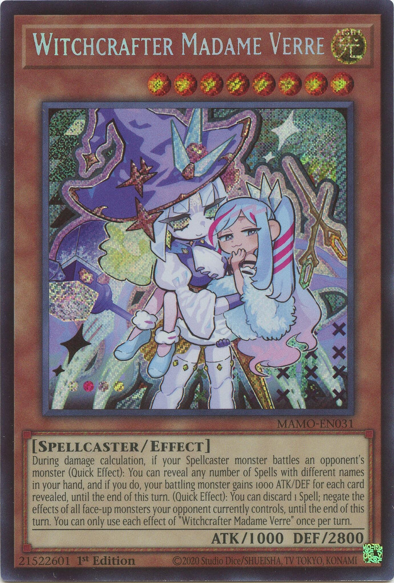 Image for Witchcrafter Madame Verre (Secret Rare) (MAMO-EN031) (Magnificent Monsters) (MAMO) - YuGiOh