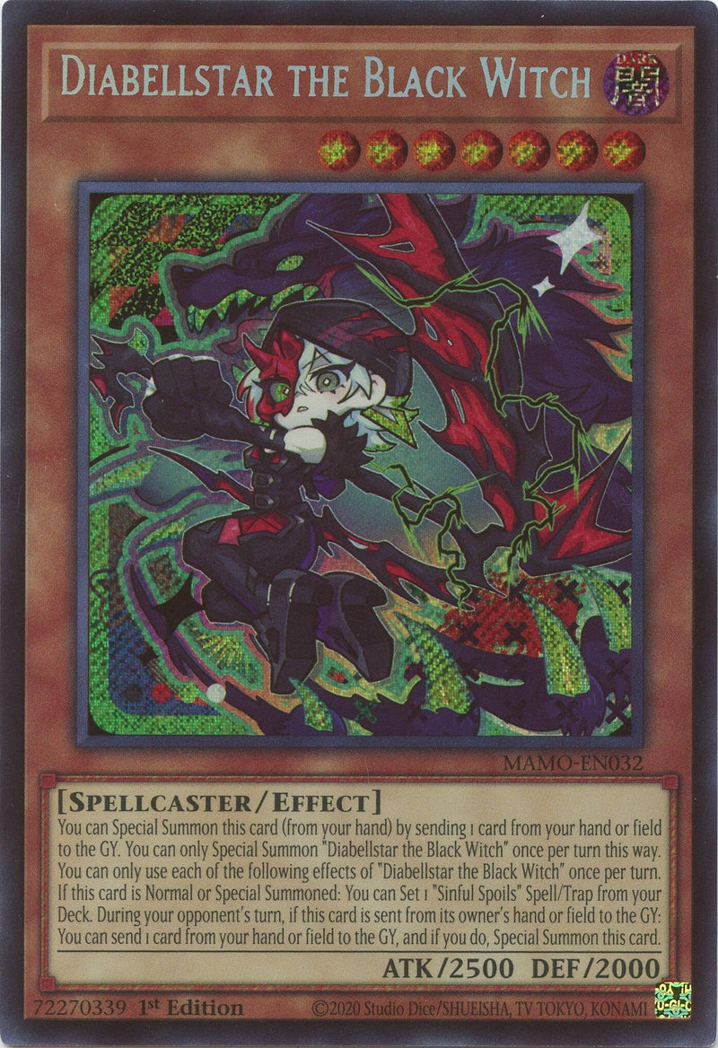 Image for Diabellstar the Black Witch (Secret Rare) (MAMO-EN032) (Magnificent Monsters) (MAMO) - YuGiOh