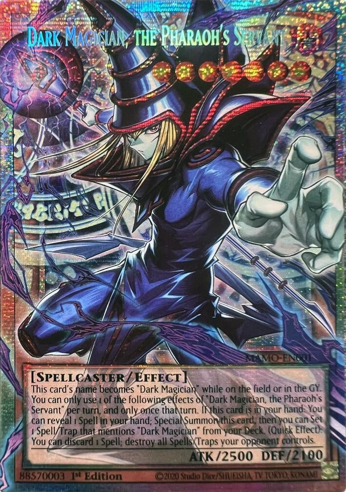 Image for Dark Magician, the Pharaoh's Servant (Starlight Rare)  (Extended Art) (MAMO-EN001) (Magnificent Monsters) (MAMO) - YuGiOh