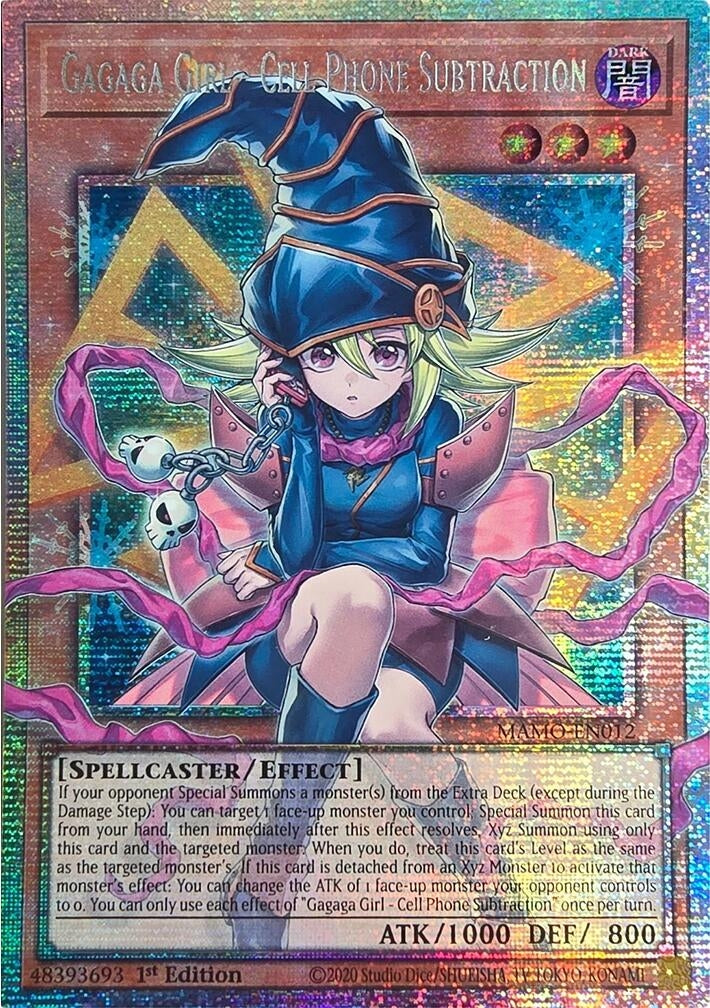 Image for Gagaga Girl - Cell Phone Subtraction (Starlight Rare) (Extended Art) (MAMO-EN012) (Magnificent Monsters) (MAMO) - YuGiOh