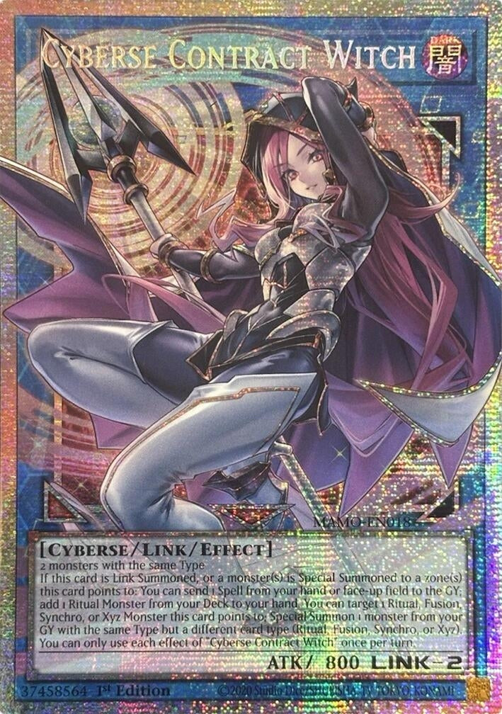 Image for Cyberse Contract Witch (Starlight Rare) (Extended Art) (MAMO-EN018) (Magnificent Monsters) (MAMO) - YuGiOh