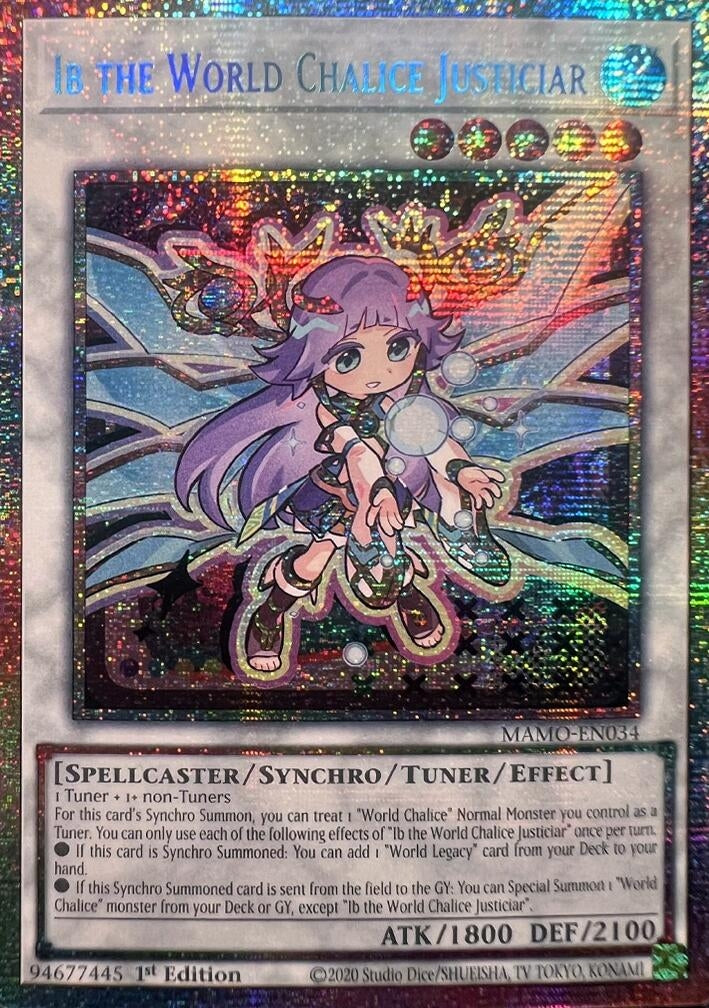 Image for Ib the World Chalice Justiciar (Starlight Rare) (MAMO-EN034) (Magnificent Monsters) (MAMO) - YuGiOh