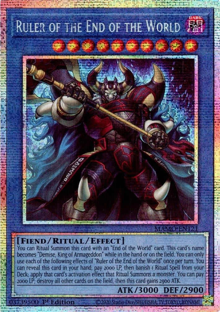 Image for Ruler of the End of the World (Starlight Rare) (MAMO-EN121) (Magnificent Monsters) (MAMO) - YuGiOh