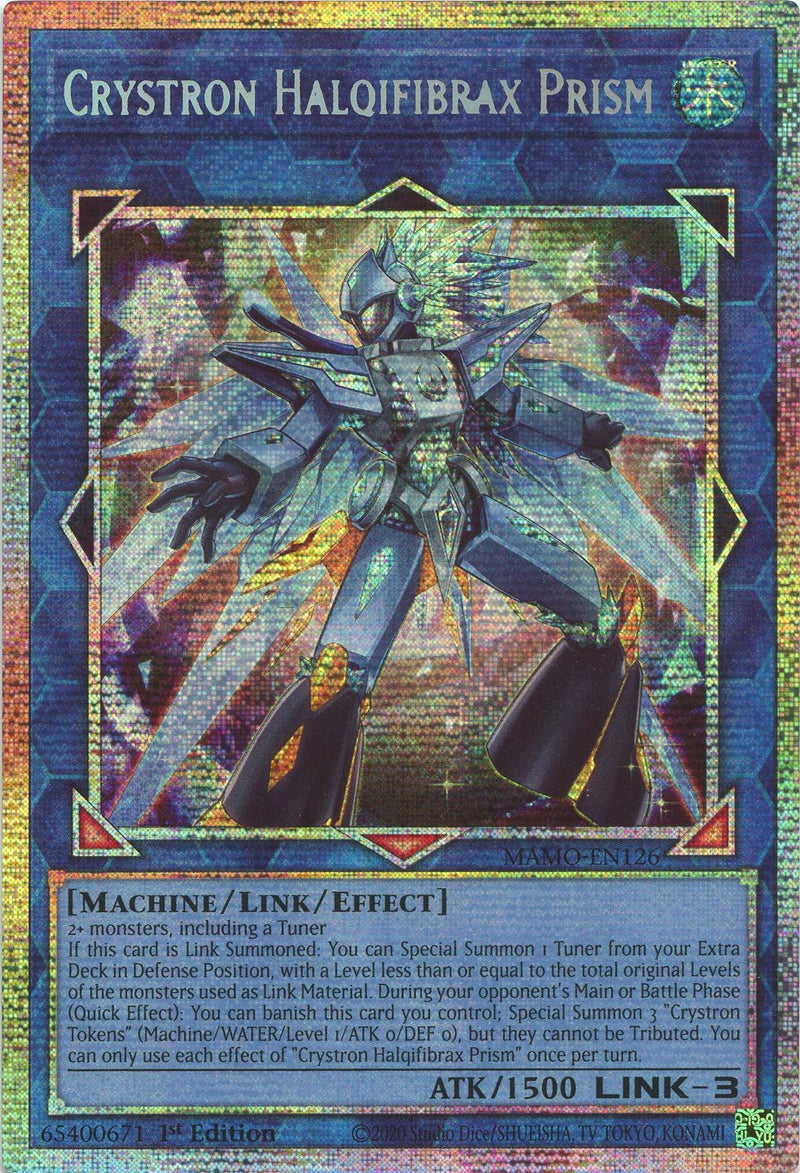 Image for Crystron Halqifibrax Prism (Starlight Rare) (MAMO-EN126) (Magnificent Monsters) (MAMO) - YuGiOh